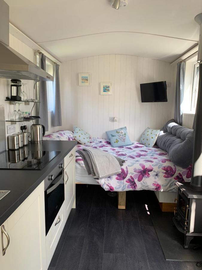 Tides Reach, Deluxe Shepherds Hut 1, 100M From The Beach St Merryn Exterior foto